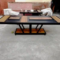 ست باغی با گرما ذغالی و گازی با چوب ترمود