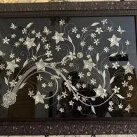 قاب گل نقره