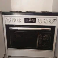 اجاق گاز طرح فر درحد نو صفحه شیشه ای