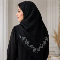 فروش روسری مجلسی نگین‌کاری دستی