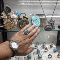 انگشتر نقره باسنگ فیروزه نیشابور