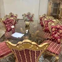 فروش ست کامل مبل سلطنتی و ناهارخوری بسیار سالم