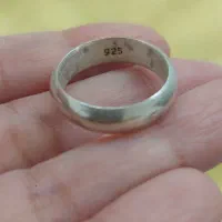 حلقه نقره رینگی ساده