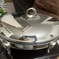 سوفله خوری شیشه ای با درب استیل
