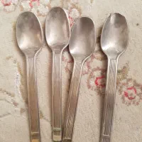 قاشق وچنگال برنجی