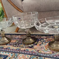 جا میوه ای و شیرینی خوری بلور فرانسه