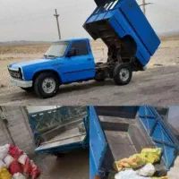 نیسان کمپرسی حمل خاک نخاله همراه با دوکارگر ماهر