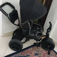 سه چرخه تاشو کودک سایبان دار