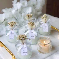 گیفت گیف عروس شمع تولد بابونه