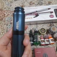 دستگاه تاتو همراه با ترانس رنگ و دوتا اتو مو