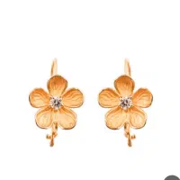 گوشواره گل طلا