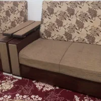 مبل ۹ نفره کرم قهوه ای