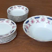 سرویس آجیل خوری به همراه ۶ عدد زیردستی و پیاله