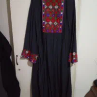 مانتو نخی طرح سون کاری پارچه
