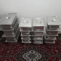 بن ماری بنماری سینی استیل وسایل فست فودی