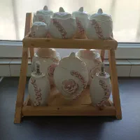 استند دو طبقه چوبی