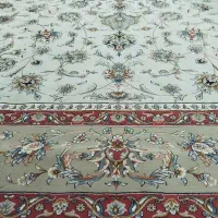 فرش زمینه کرم،گوشتدار،آکریلیک