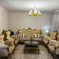 مبلمان استیل ۷ نفره همراه ناهارخوری ۸ نفره