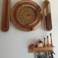 آیینه وساعت دور طلای