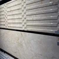 کاشی سرامیک 90×30 کرم و طوسی براق لوکس Malena