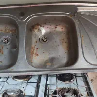 سینک توکار و گاز چهار شعله