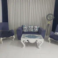 نیم ست ترک  ساعت ایستاده و دکوری پرده
