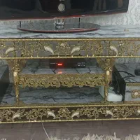 زیر تلوزیون.میز آینه.بوفه برنجی.
