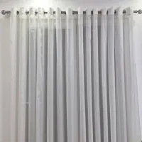 پرده حریر شاین پانچ با میل پرده