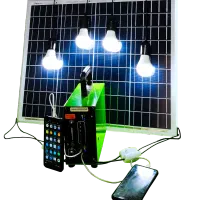 سیستم برق پنل خورشیدی با دستگاه باتری ویتنامی