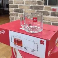 نیم لیوان و استکان دسته دار ساده و طرحدار