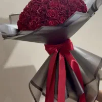 دسته گل،رز جاودان روبانی،هدیه،تولد،خواستگاری