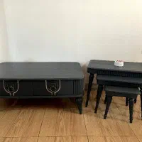 ست میز tv کنسول آینه جلو مبلی و ۳ عسلی  جاکفشی