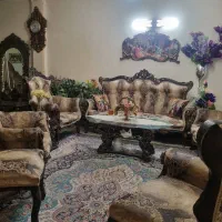 مبل استیل ۹ نفره سلطنتی سالم و تمیز