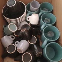 لوازم کافه لیوان ماگ میز کاپ تخته پیچر و غیره