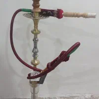 قلیان برگ با شیلنگ مخصوص چرم با سر استخوان