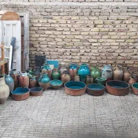 انتیک  عتیقه قدیمی  خمره  ساعت تلفن زنجیر