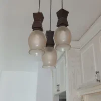 لوستر اشپزخانه چوبی