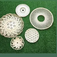 دیوارکوب حصیری/گلدان حصیری/لوستر رافیا دست ساز