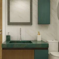 روشویی سرامیکی سبز نو مدرن