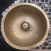 کاسه چهل کلید بسیار قدیمی با حکاکی آیات قران