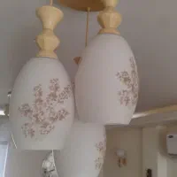 دو عدد لوستر ۳ شعله با دو عدد دیوارکوب