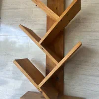 ۲ عدد قفسه کتاب چوبی