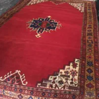 جفت ۶متری دستبافت لاکی رنگ گوشت دار تشکی