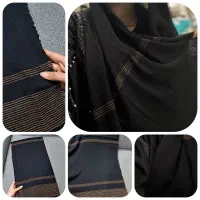 روسری و شال برشکا حصیری درختی دور عدسی مشکی محرمی