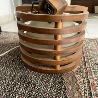 لوستر چوبی تک شاخه