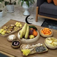 ظروف پذیرایی (سنگ مصنوعی طرح چوب)