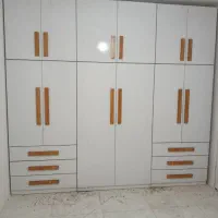 کمد درب لولایی با دستگیره چوبی ( آماده ارسال)