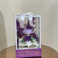 گلدان شیشه‌ای باکسی