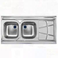 سینک‌ ظرفشویی آشپزخانه اخوان ۱۲۰/۶۰ کابینت روکار