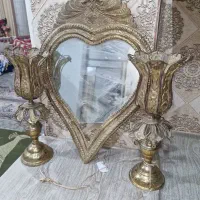 ایینه شمعدان قدیمی